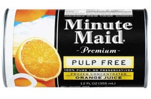 concentrated orange juice